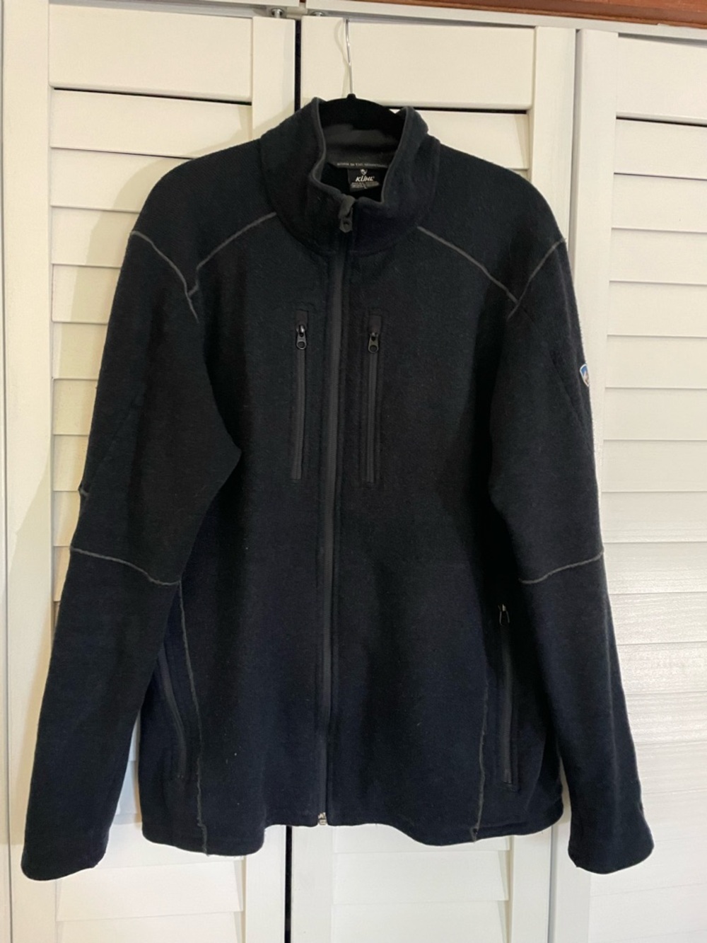 Kuhl Interceptr™ Full Zip Navy Mens Fleece Jacket - size Large